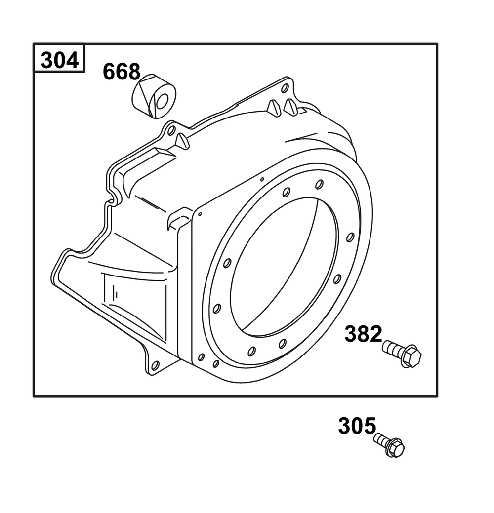 Blower Housing Group Diagram and Parts List for 117432-0624-B1  Briggs and Stratton Engine